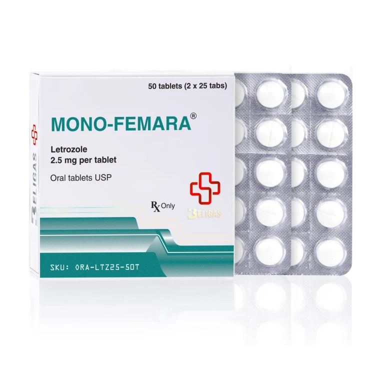 Letrozole 2.5mg (Mono-Femara) - Anti-estrogen, Decreases Fat Build-up Letrozole 2.5mg (Mono-Femara) buy online